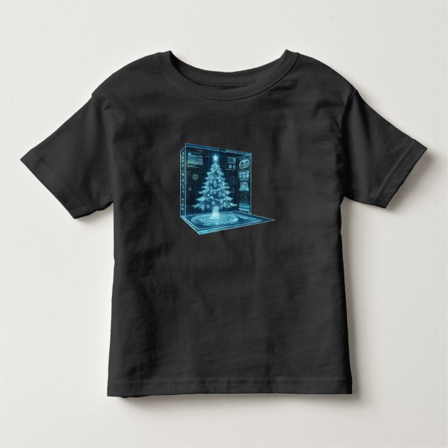 T-shirt Pour Les Tous Petits Arbre de Noël artificiel (Devant)