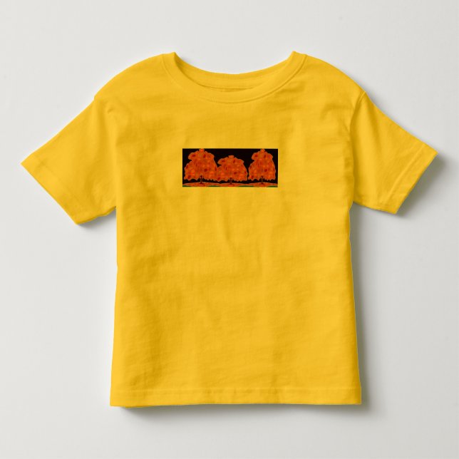 T-shirt Pour Les Tous Petits Arbres Avec Couleur - (Devant)