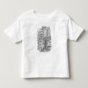T-shirt Pour Les Tous Petits Arbres de mars, de pêche et d'élagage, Poissons