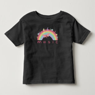 T-shirt Pour Les Tous Petits arc-en-ciel musical pour enfants