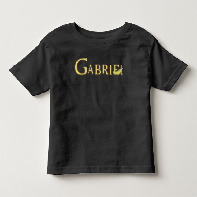 T-shirt Pour Les Tous Petits Archange tombé Gabriel avant et arrière (Devant)