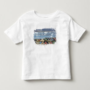 T-shirt Pour Les Tous Petits Architecture colorée de la ville, Narsaq,