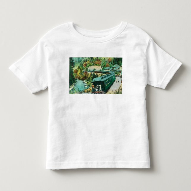 T-shirt Pour Les Tous Petits Arrivée aux ressorts (Devant)