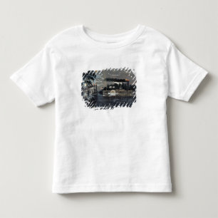 T-shirt Pour Les Tous Petits Arrondissage d'une courbure sur le bateau à