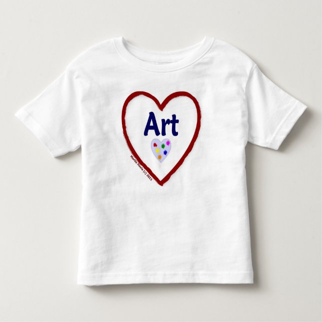 T-shirt Pour Les Tous Petits Art d'amour (Devant)