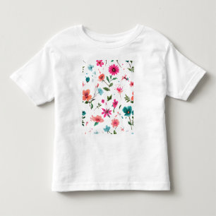 T-shirt Pour Les Tous Petits Art floral dynamique