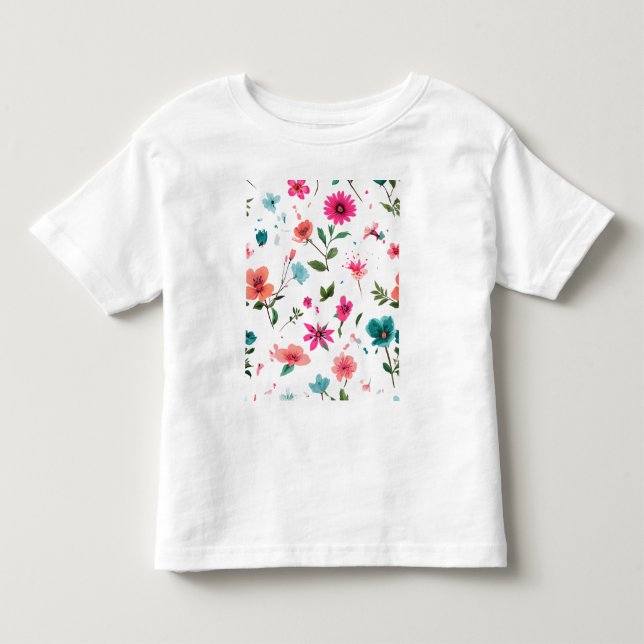 T-shirt Pour Les Tous Petits Art floral dynamique (Devant)