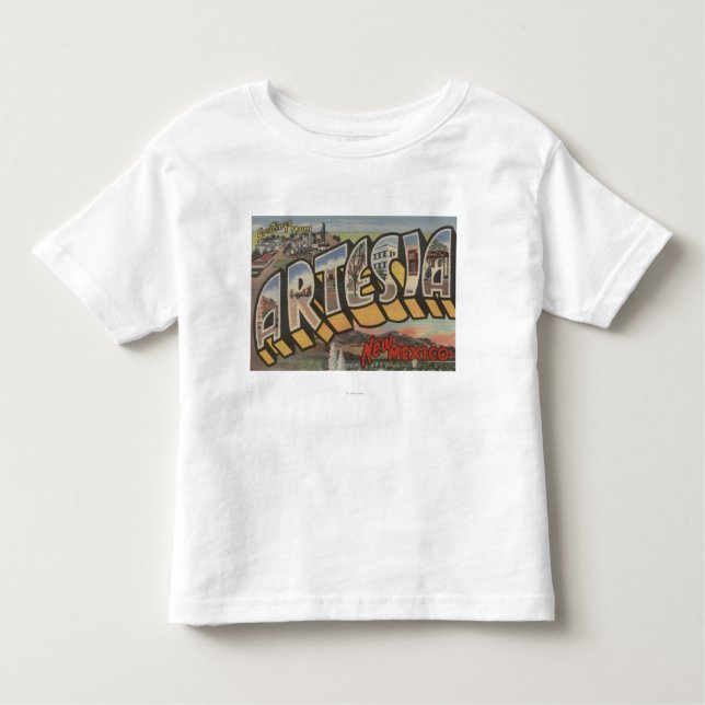 T-shirt Pour Les Tous Petits Artesia, Nouveau Mexique - grandes scènes de (Devant)