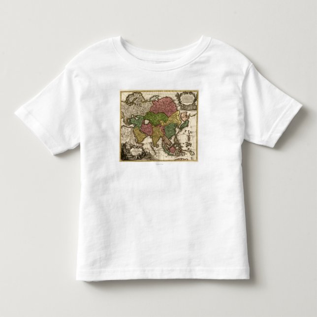 T-shirt Pour Les Tous Petits AsiaPanoramic MapAsia 5 (Devant)