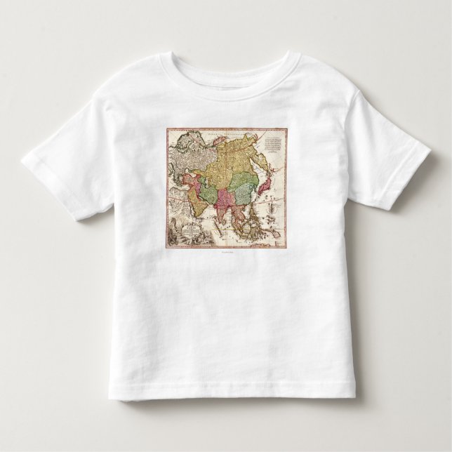 T-shirt Pour Les Tous Petits AsiaPanoramic MapAsia 6 (Devant)