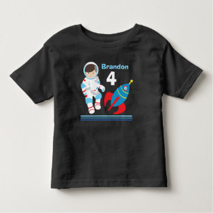 T-shirt Pour Les Tous Petits Astronaute Espace Extérieur Cool Personnalisé Anni