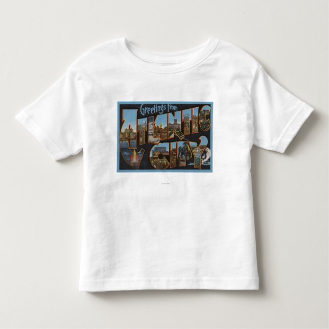 T-shirt Pour Les Tous Petits Atlantic City, New Jersey - grandes scènes 2 de (Devant)