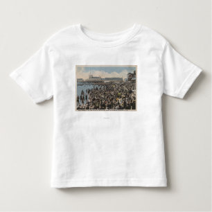 T-shirt Pour Les Tous Petits Atlantic City, NJ - foule de vacances à la plage