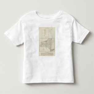 T-shirt Pour Les Tous Petits Atlas de l'état de New-York