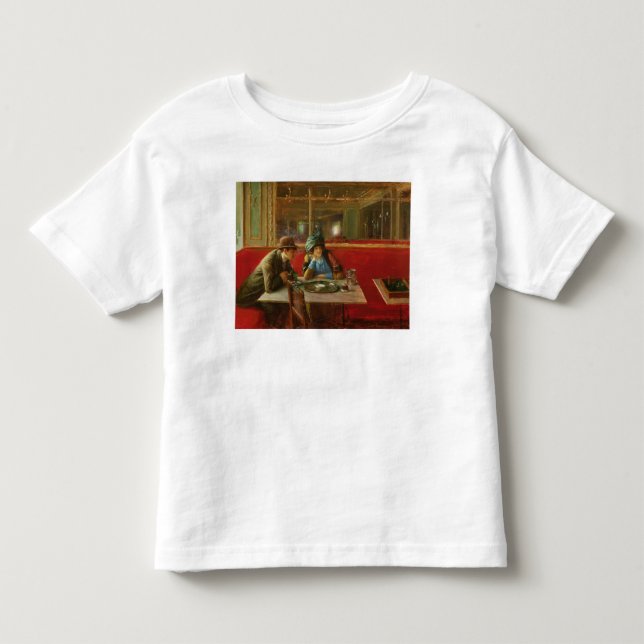 T-shirt Pour Les Tous Petits Au café (Devant)