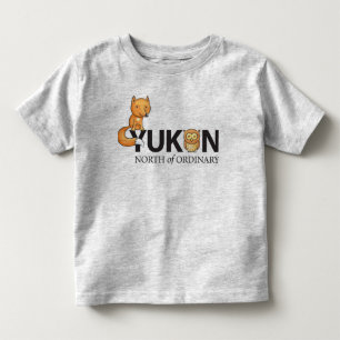 T-shirt Pour Les Tous Petits Au nord de la pièce en t rusée ordinaire d'enfan