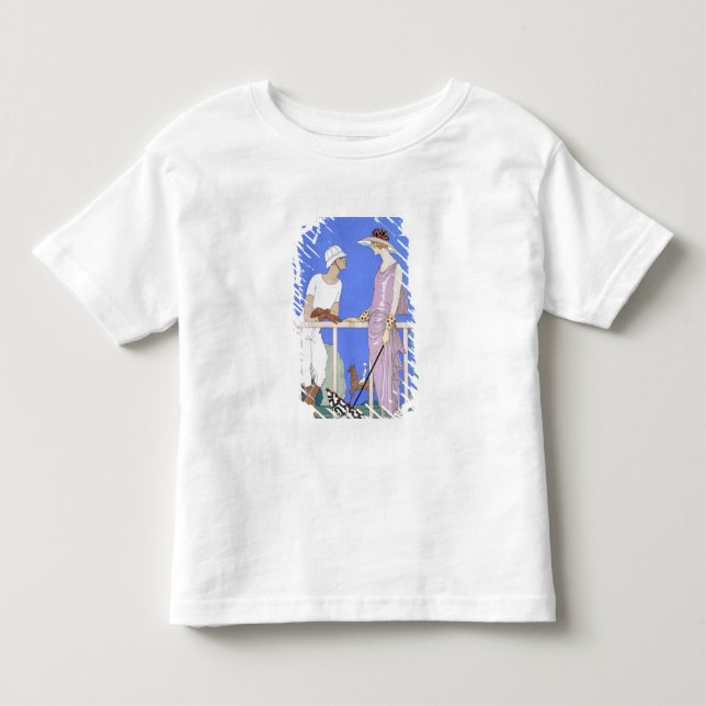 T-shirt Pour Les Tous Petits Au polo, 1920-29 (copie de pochoir) (Devant)