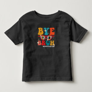 T-shirt Pour Les Tous Petits Au revoir frère professeur Joyeux dernier jour d'é