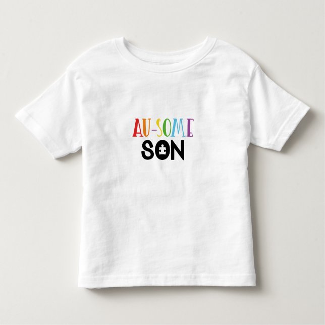T-shirt Pour Les Tous Petits Au-some fils (Devant)