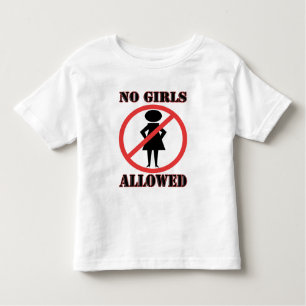 T-shirt Pour Les Tous Petits Aucune fille autorisée