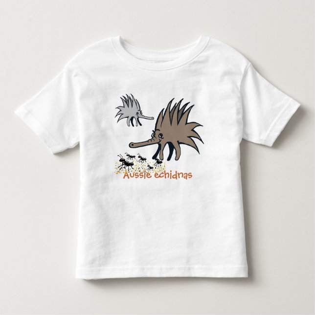 T-shirt Pour Les Tous Petits Aussie echidnas (Devant)