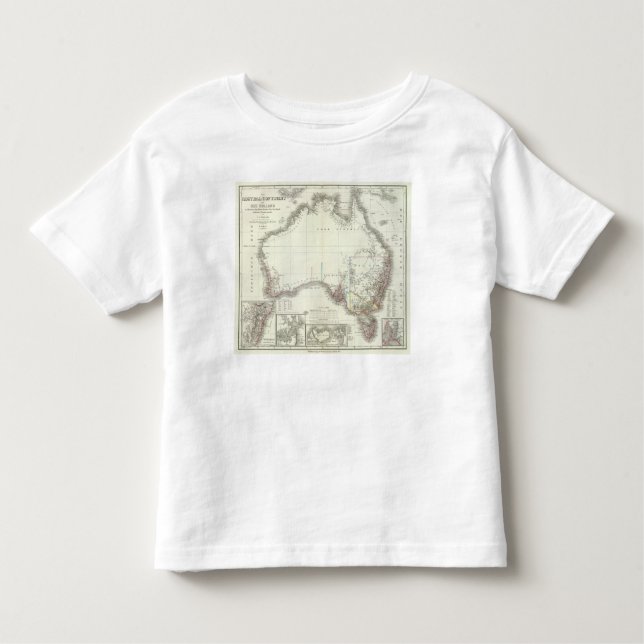 T-shirt Pour Les Tous Petits Austral-Continent (Devant)