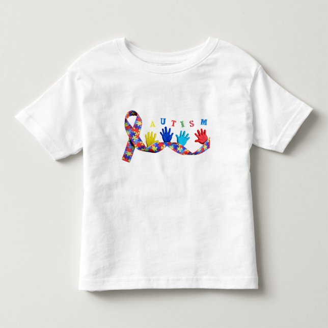 T-shirt Pour Les Tous Petits Autism (Devant)