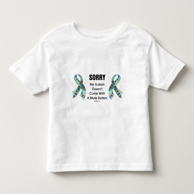 T-shirt Pour Les Tous Petits Autisme désolé (Devant)