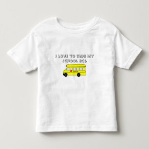 T-shirt Pour Les Tous Petits Autobus scolaire jaune