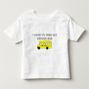 T-shirt Pour Les Tous Petits Autobus scolaire jaune