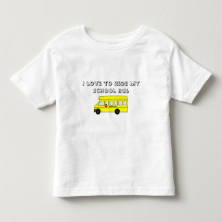 T-shirt Pour Les Tous Petits Autobus scolaire jaune