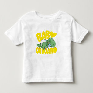 T-shirt Pour Les Tous Petits Autocollant pour voiture "Bébé dinosaure mignon à