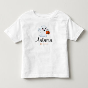 T-shirt Pour Les Tous Petits Automne Obsédée Ghosts Toddler Fine Jersey Tee