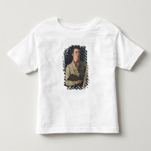 T-shirt Pour Les Tous Petits Autoportrait, se reposant à côté d'un chevalet,