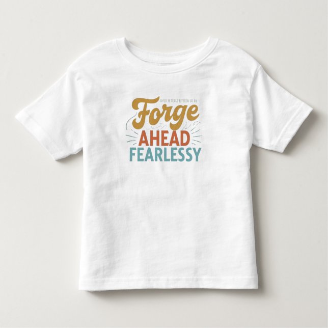 T-shirt Pour Les Tous Petits Avancer sans crainte (Devant)