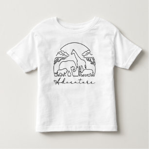 T-shirt Pour Les Tous Petits Aventure et Safari en Afrique