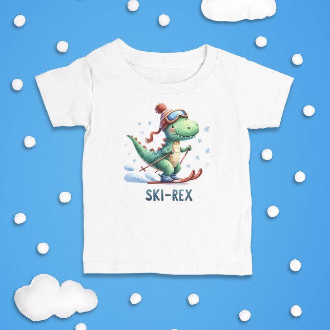 T-shirt Pour Les Tous Petits Aventure Ski-Rex (Créateur téléchargé)