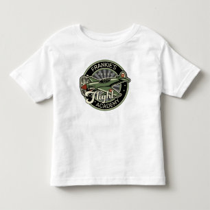 T-shirt Pour Les Tous Petits Avion de combat militaire rétro de la Seconde Guer