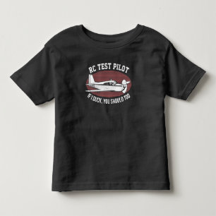 T-shirt Pour Les Tous Petits Avion de télécommande de pilote de ligne RC Avio