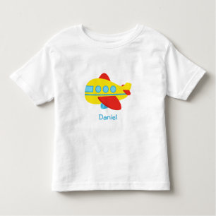 T-shirt Pour Les Tous Petits Avion mignon et coloré de passager