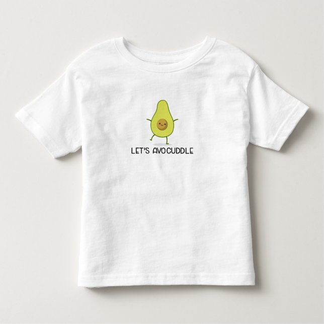 T-shirt Pour Les Tous Petits Avocuddle Funny Kawaii Avocado Tee (Devant)