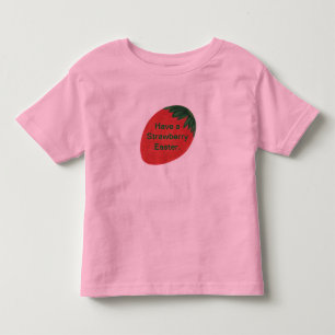 T-shirt Pour Les Tous Petits Avoir une chemise à oeufs de Pâques fraise