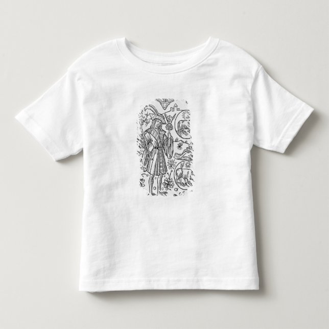 T-shirt Pour Les Tous Petits Avril, fleurs, Bélier (Devant)
