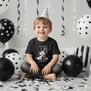 T-shirt Pour Les Tous Petits Axolotl noir et blanc & Ballons Anniversaire
