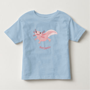 T-shirt Pour Les Tous Petits axolotl rose pâle