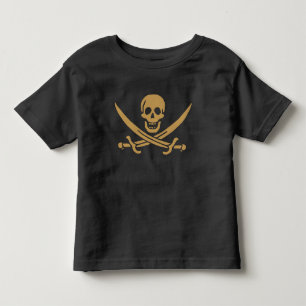 T-shirt Pour Les Tous Petits Aztec Gold Crâne et cutlass Pirate Calico Jack