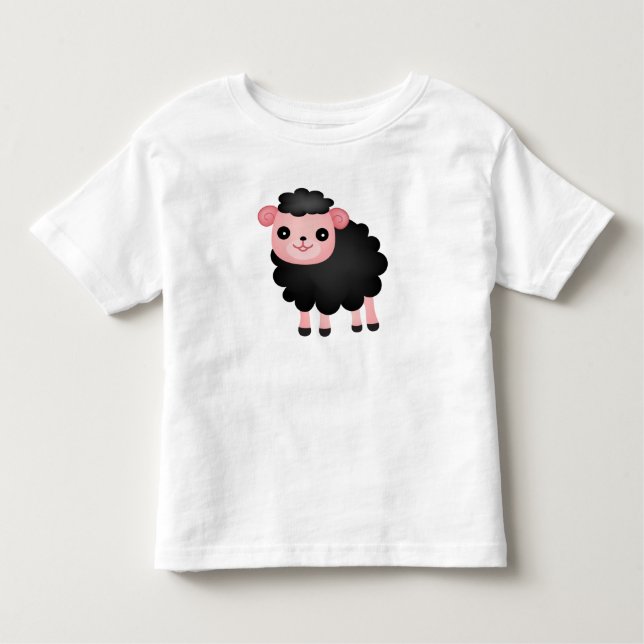 T-shirt Pour Les Tous Petits Baa Baa Black Sheep (Devant)