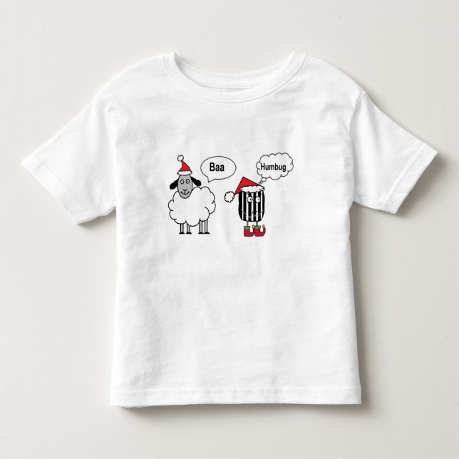 T-shirt Pour Les Tous Petits Baa Humbug Drôle Mouton Drôle (Devant)
