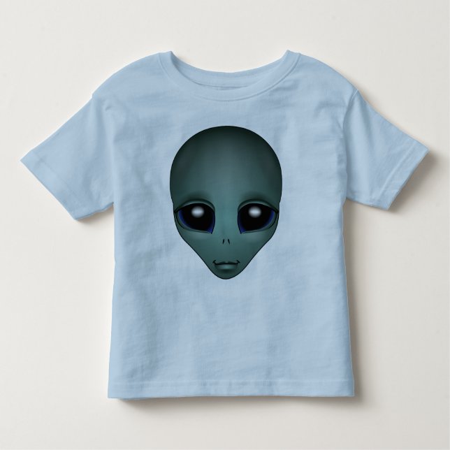 T-shirt Pour Les Tous Petits Baby Alien Chemise mignonne Alien Baby Chemise béb (Devant)