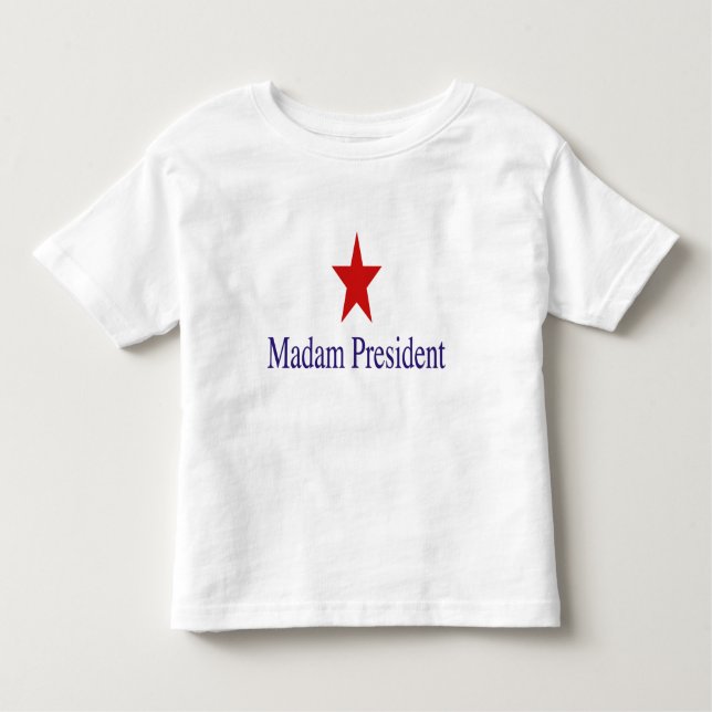 T-shirt Pour Les Tous Petits Baby Madame la Présidente (Devant)
